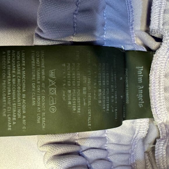 Palm Angels  TRACK PANTS  Color: Lilac Sz: Small - Picture 8 of 11